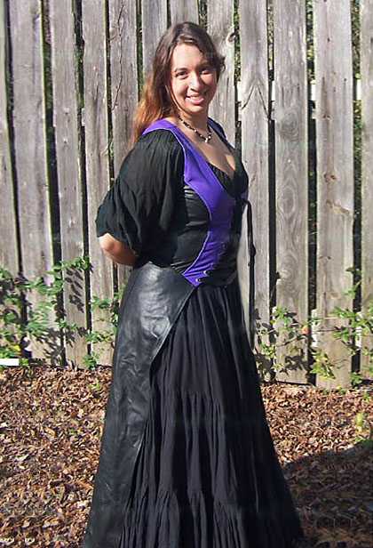 Leather Bodice Dress