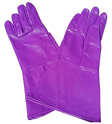 leather gauntlet gloves